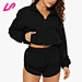 cropped quarter zip